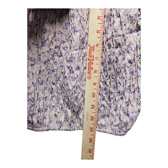 Stylehouse Off-Shoulder Puff Sleeve Blouse Size S Pink Floral Cottagecore - Picture 4 of 8